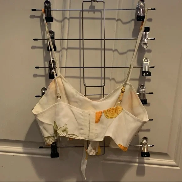 For Love And Lemons Limonada Set Bra Crop Top Matching Relaxed Shorts Pockets S - Picture 9 of 16